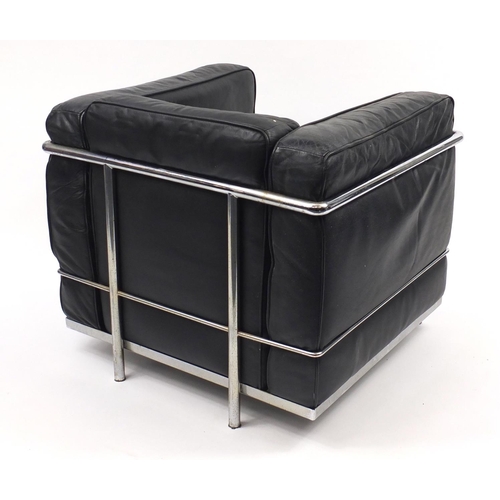 1531 - Le Corbusier design LC2 armchair, 65cm high