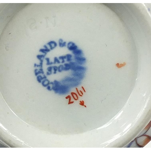 89 - 19th century Spode Tobacco Leaf dinner and teaware including two teapots, plates and cups with sauce... 