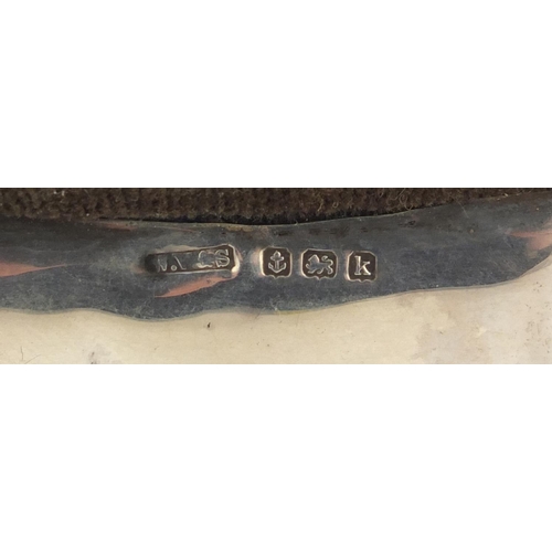 3019 - William Vale & Sons, silver pig pin cushion, Birmingham 1909, 7.5cm in length, 31.0g