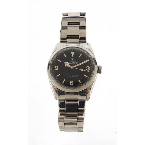 2305 - Rolex Explorer, gentlemen's Oyster Perpetual Superlative chronometer automatic wristwatch, Ref. 1016... 