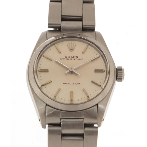 2379 - Rolex Speed King, gentlemen's Oyster Precision manual wristwatch with box and paperwork, the case 30... 