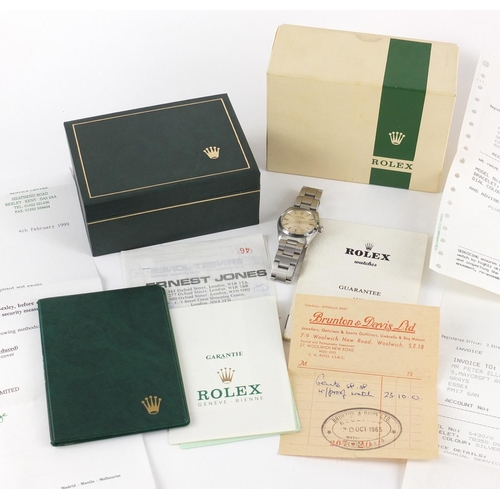 2379 - Rolex Speed King, gentlemen's Oyster Precision manual wristwatch with box and paperwork, the case 30... 