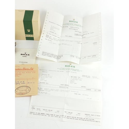 2379 - Rolex Speed King, gentlemen's Oyster Precision manual wristwatch with box and paperwork, the case 30... 