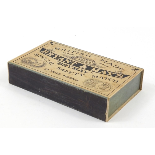 1093 - Novelty vintage advertising over sized Bryant & May's safety matches with box, 31cm wide