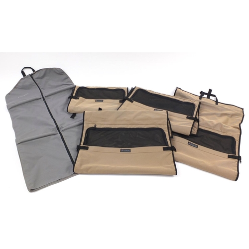 3791 - Five Victorinox suit carriers, the largest each 54cm wide