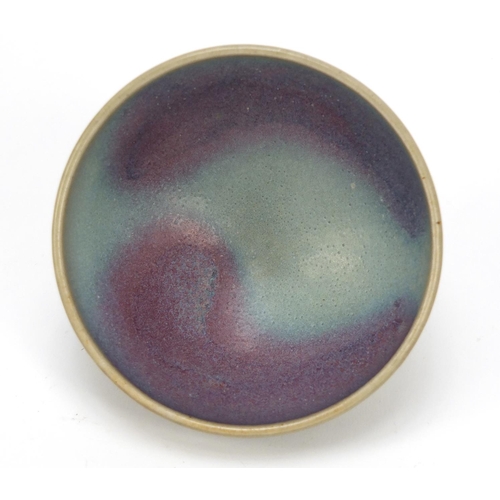 512 - Chinese stoneware Jun type bowl, 9.5cm in diameter