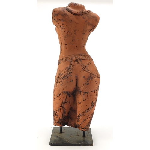 1008 - Modernist torso of a female, 48cm high