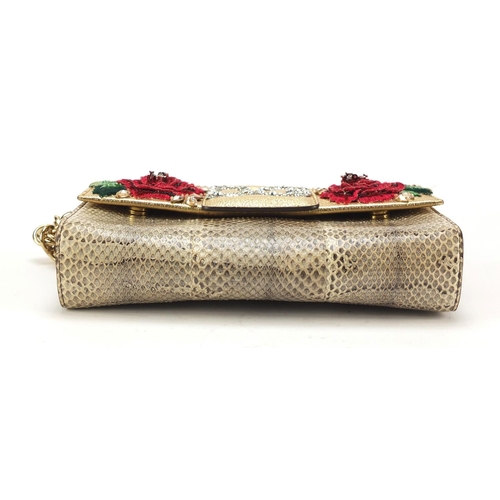 Dolce & Gabbana Unique Snakeskin Clutch Bag