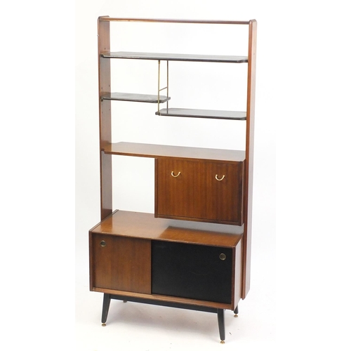 1490 - G Plan, 1960's E Gomme Librenza teak room divider, 190cm high x 92cm W x 47cm D