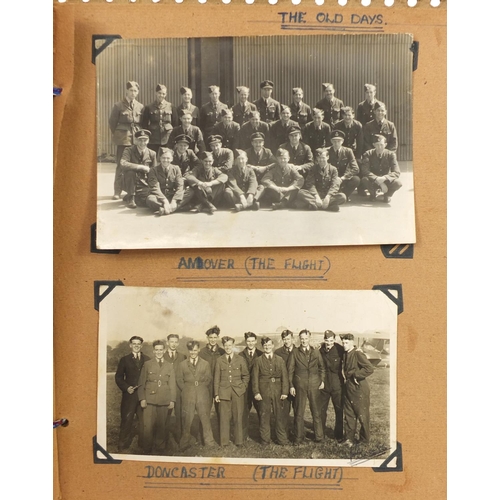 2051 - Two albums of black and white postcards including military examples