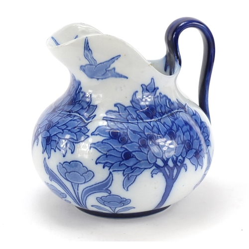 3777 - Royal Crown Derby dish and a Doulton Burslem Tudor  jug, the largest 22.5cm high