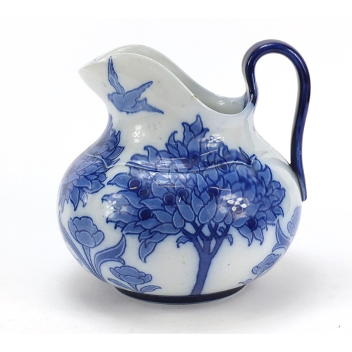 3777 - Royal Crown Derby dish and a Doulton Burslem Tudor  jug, the largest 22.5cm high