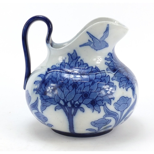 3777 - Royal Crown Derby dish and a Doulton Burslem Tudor  jug, the largest 22.5cm high