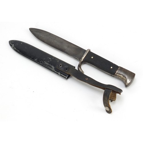 2137 - German military interest Hitler Youth dagger with scabbard by Asso, 25.5cm in length