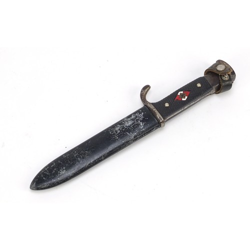 2137 - German military interest Hitler Youth dagger with scabbard by Asso, 25.5cm in length