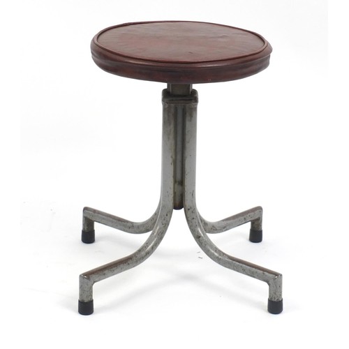 1517 - Industrial Dare-Inglis du-al adjustable stool