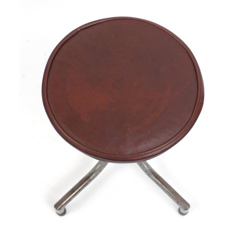 1517 - Industrial Dare-Inglis du-al adjustable stool