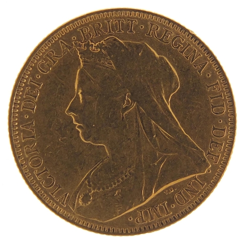 13 - Queen Victoria 1901 gold sovereign, Melbourne Mint - this lot is sold without buyer’s premium, the h... 