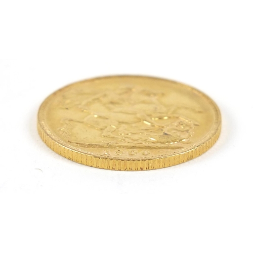 19 - Queen Victoria 1900 gold sovereign - this lot is sold without buyer’s premium, the hammer price is t... 
