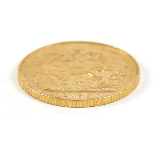 63 - Queen Victoria 1899 gold sovereign - this lot is sold without buyer’s premium, the hammer price is t... 