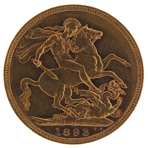 23 - Queen Victoria Jubilee Head 1893 gold sovereign, Sydney Mint - this lot is sold without buyer’s prem... 