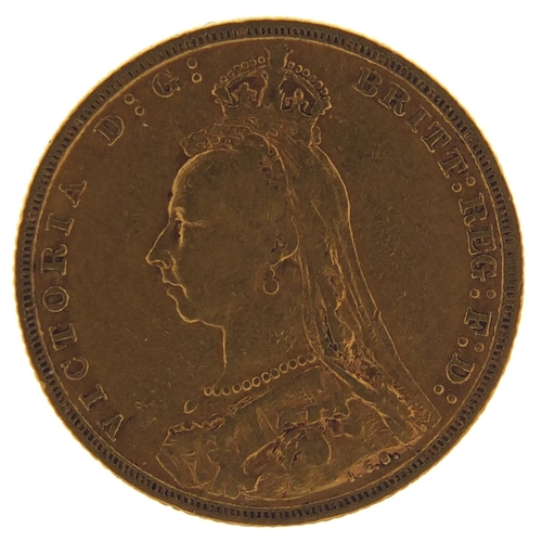 71 - Queen Victoria Jubilee Head 1893 gold sovereign, Melbourne Mint- this lot is sold without buyer’s pr... 