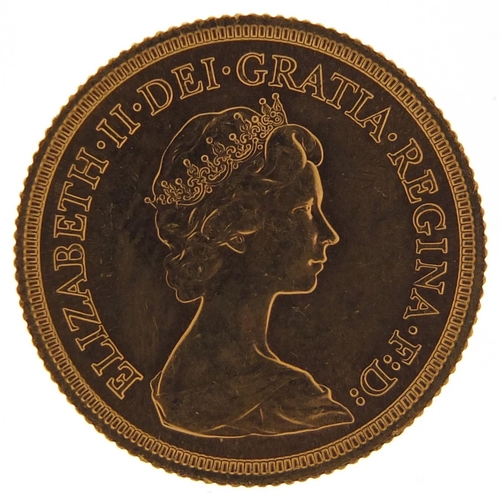 123 - Elizabeth II 1980 gold sovereign - this lot is sold without buyer’s premium, the hammer price is the... 