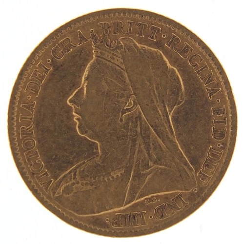 95 - Queen Victoria 1898 gold half sovereign - this lot is sold without buyer’s premium, the hammer price... 