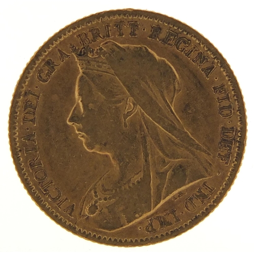 101 - Queen Victoria 1899 gold half sovereign - this lot is sold without buyer’s premium, the hammer price... 