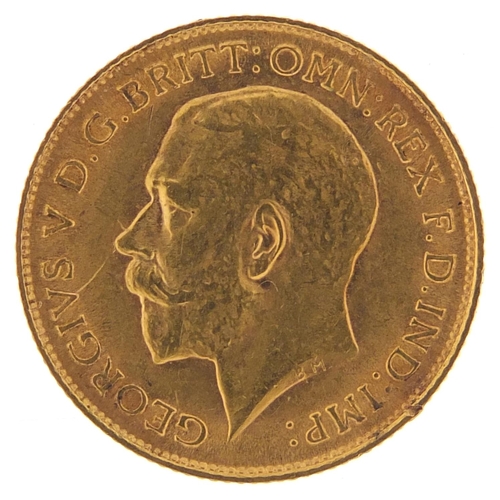 76 - George V 1913 gold half sovereign - this lot is sold without buyer’s premium, the hammer price is th... 