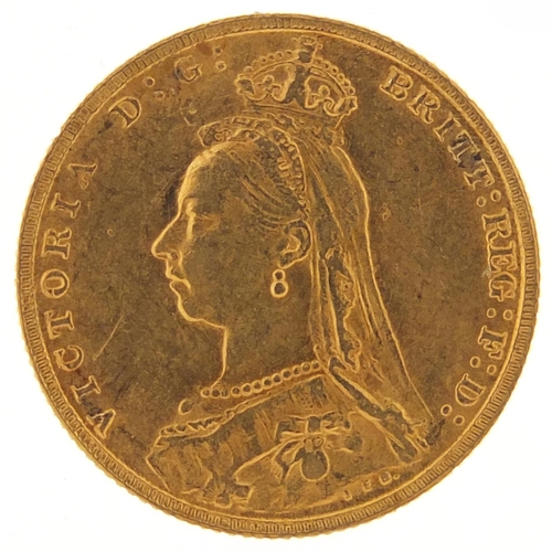 99 - Queen Victoria Jubilee Head 1892 gold sovereign, Melbourne mint - this lot is sold without buyer’s p... 