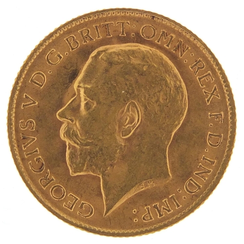 137 - George V 1911 gold half sovereign - this lot is sold without buyer’s premium, the hammer price is th... 