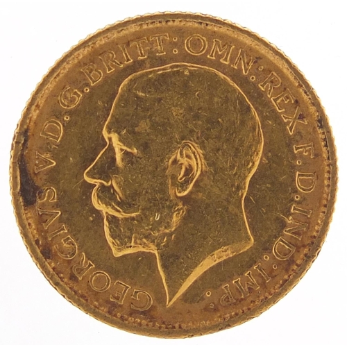 108 - George V 1915 gold half sovereign, Sydney mint - this lot is sold without buyer’s premium, the hamme... 