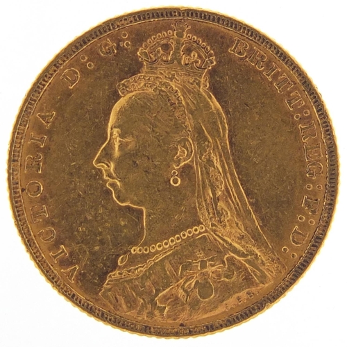 142 - Queen Victoria Jubilee Head 1892 gold sovereign, Melbourne mint - this lot is sold without buyer’s p... 