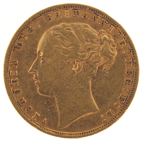 49 - Victoria Young Head 1876 gold sovereign - this lot is sold without buyer’s premium, the hammer price... 