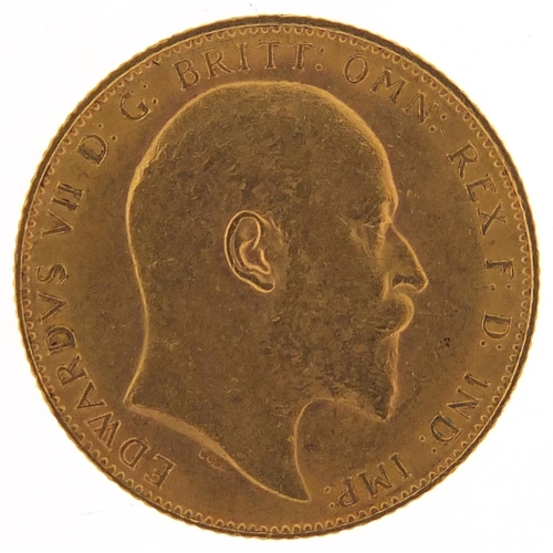 61 - Edward VII 1910 gold sovereign - this lot is sold without buyer’s premium, the hammer price is the p... 