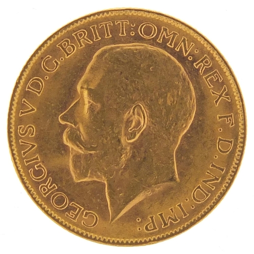 146 - George V 1923 gold sovereign, Perth mint - this lot is sold without buyer’s premium, the hammer pric... 