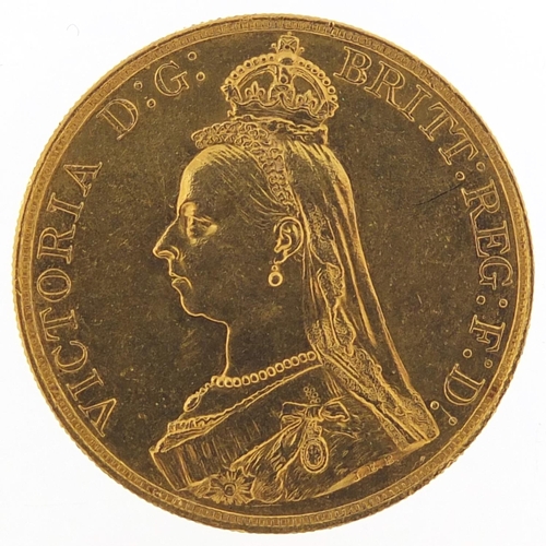 40 - Queen Victoria Jubilee Head 1887 gold five pound coin - this lot is sold without buyer’s premium, th... 