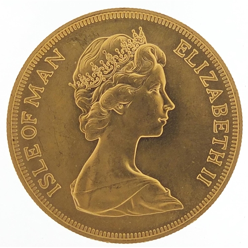 60 - Isle of Man Elizabeth II 1973 gold five pound coin - this lot is sold without buyer’s premium, the h... 