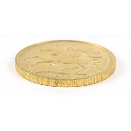 60 - Isle of Man Elizabeth II 1973 gold five pound coin - this lot is sold without buyer’s premium, the h... 