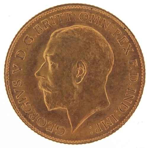 9 - George V 1914 gold half sovereign - this lot is sold without buyer’s premium, the hammer price is th... 