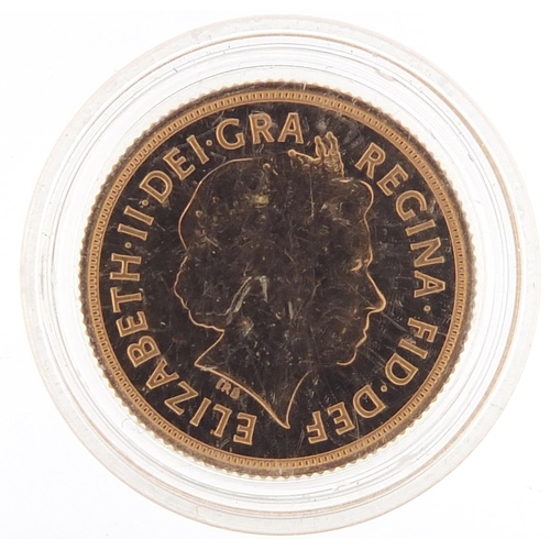 4 - Elizabeth II 2014 gold proof sovereign - this lot is sold without buyer’s premium, the hammer price ... 