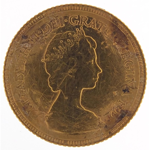 22 - Elizabeth II 1982 gold half sovereign - this lot is sold without buyer’s premium, the hammer price i... 