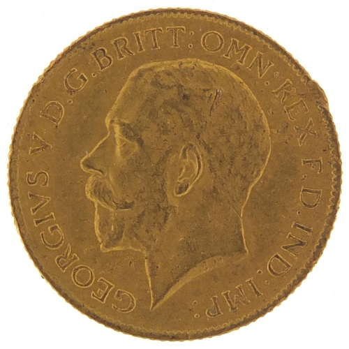 116 - George V 1912 gold half sovereign - this lot is sold without buyer’s premium, the hammer price is th... 