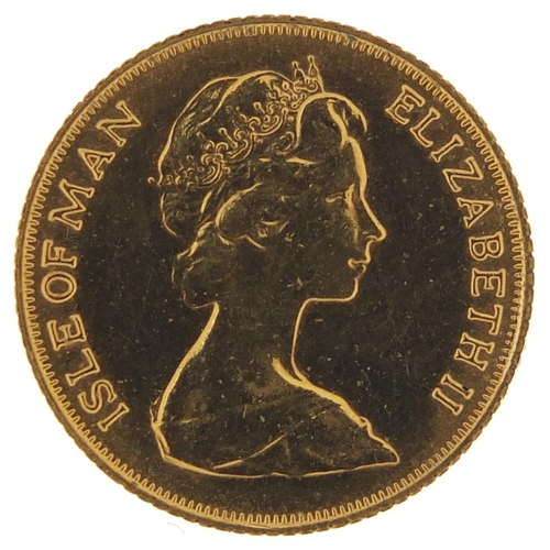 79 - Isle of Man Elizabeth II 1973 gold half sovereign - this lot is sold without buyer’s premium, the ha... 