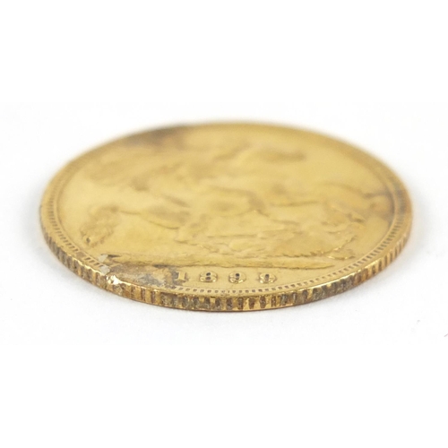 83 - Queen Victoria 1899 gold half sovereign - this lot is sold without buyer’s premium, the hammer price... 