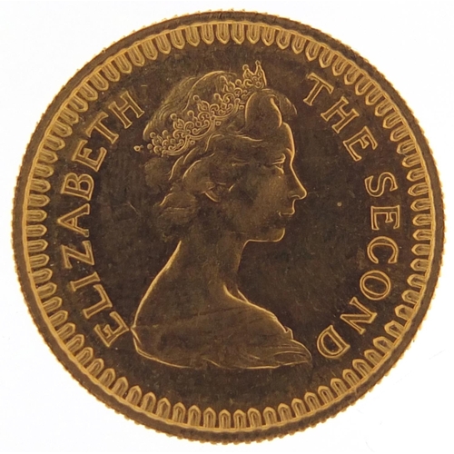 112 - Rhodesia Elizabeth II 1966 gold one pound coin - this lot is sold without buyer’s premium, the hamme... 