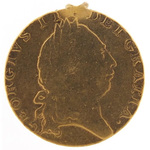 120 - George III 1791 gold spade guinea with mount - this lot is sold without buyer’s premium, the hammer ... 