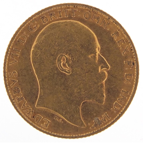 106 - Edward VII 1910 gold half sovereign - this lot is sold without buyer’s premium, the hammer price is ... 