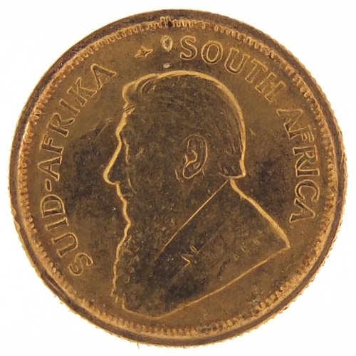 45 - South African 1981 gold 1/10th krugerrand - this lot is sold without buyer’s premium, the hammer pri... 